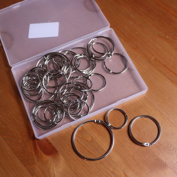 40 pieces of Book Rings Assorted sized rings for school, classroom, office, NWT, - Picture 1 of 9
